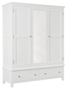 Hatton Triple Wardrobe - Painted White or Grey