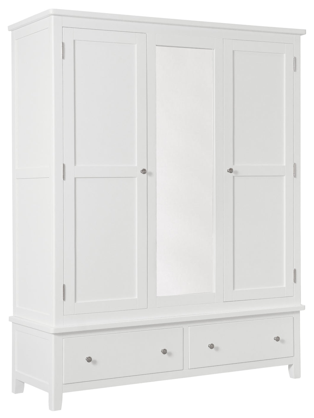 Hatton Triple Wardrobe - Painted White or Grey