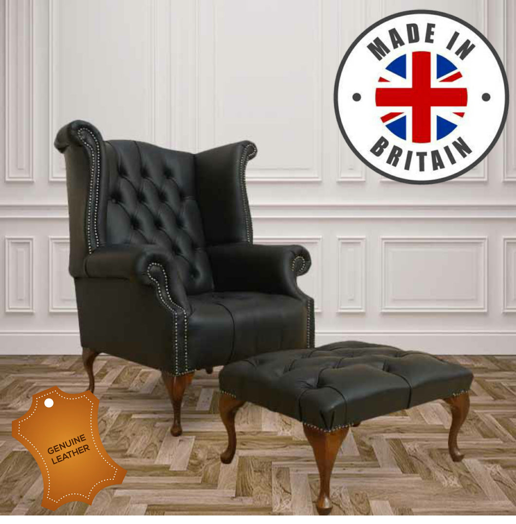Brocklesby on Legs | Leather Chesterfield