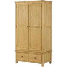 Load image into Gallery viewer, Binbrook 2 Door 2 Drawer Wardrobe - Oak