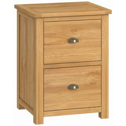Binbrook 2 Drawer Filing Cabinet - Oak