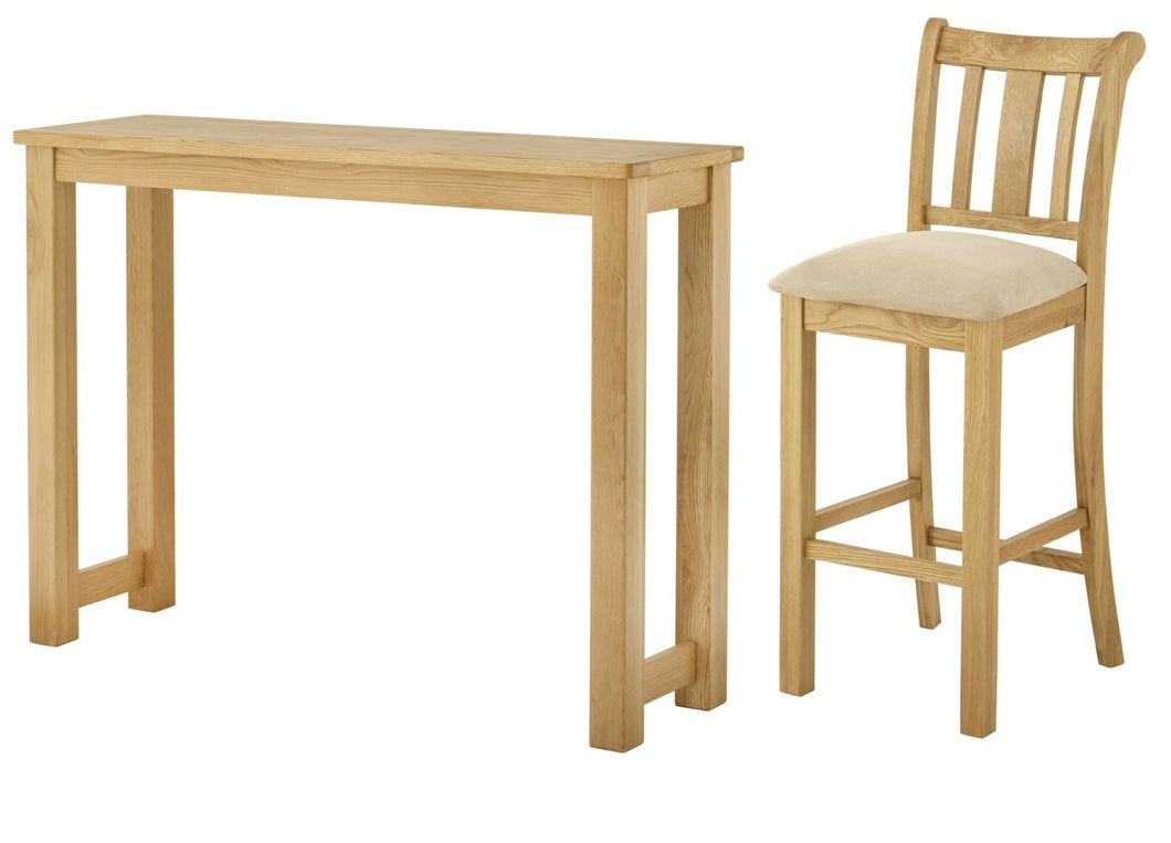 Binbrook Oak Bar Table & Bar Stool