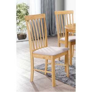 Cranwell Round Drop Leaf Dining Set (Includes 2x Chairs) - Oak
