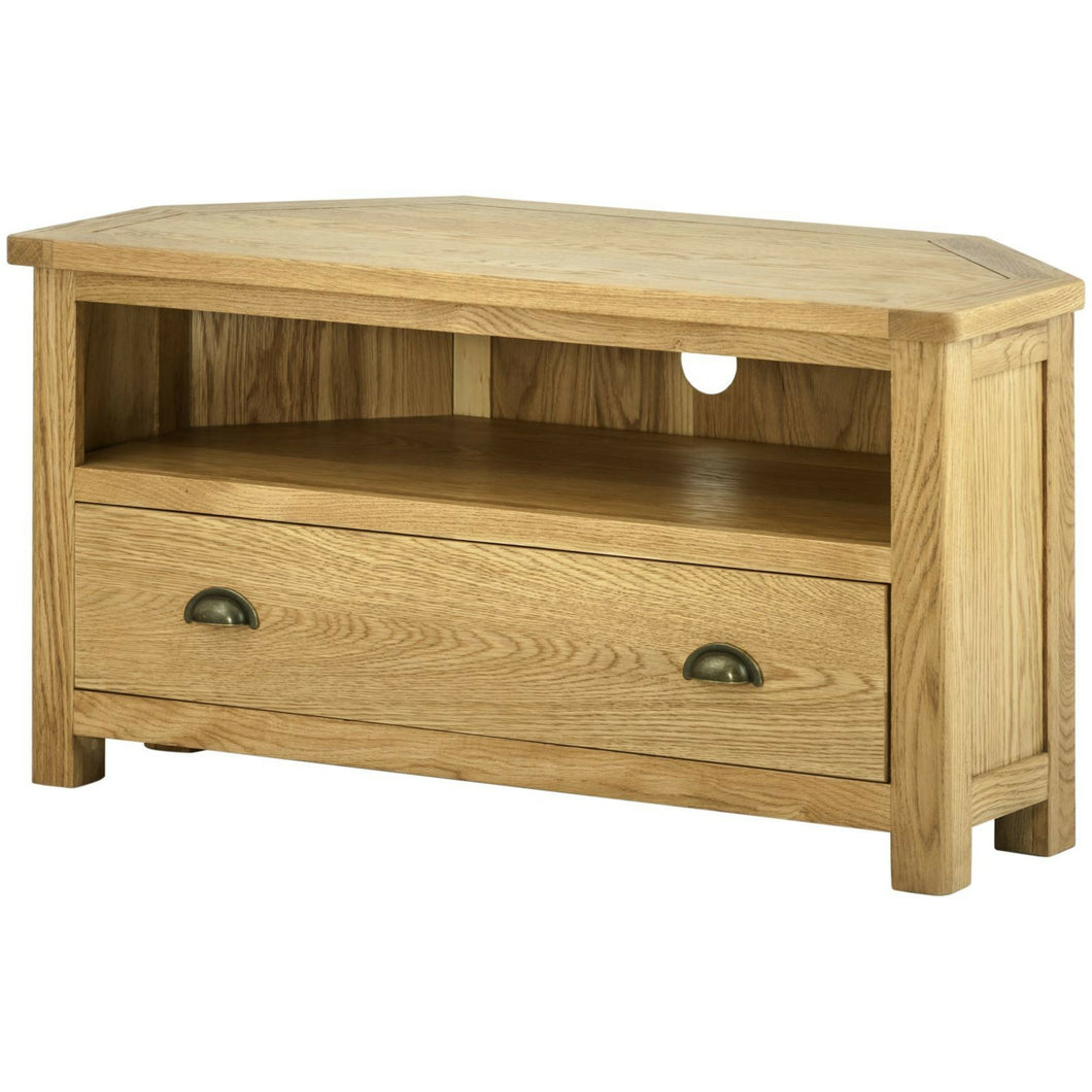 Binbrook Corner TV Cabinet - Oak