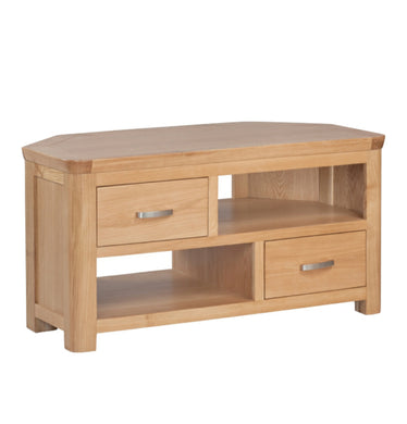 Tealby Corner TV Unit - Oak