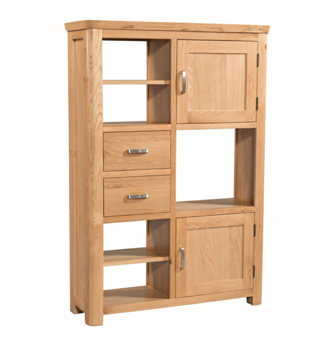 Tealby High Open Display Unit - Oak