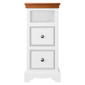 Inspiration Large 2 Drawer Open Bedside Chest - Choice of Colour