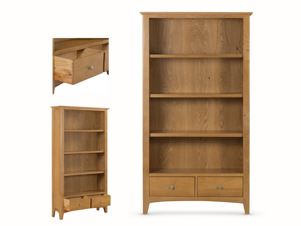 Kirkby Large Bookcase - Oak