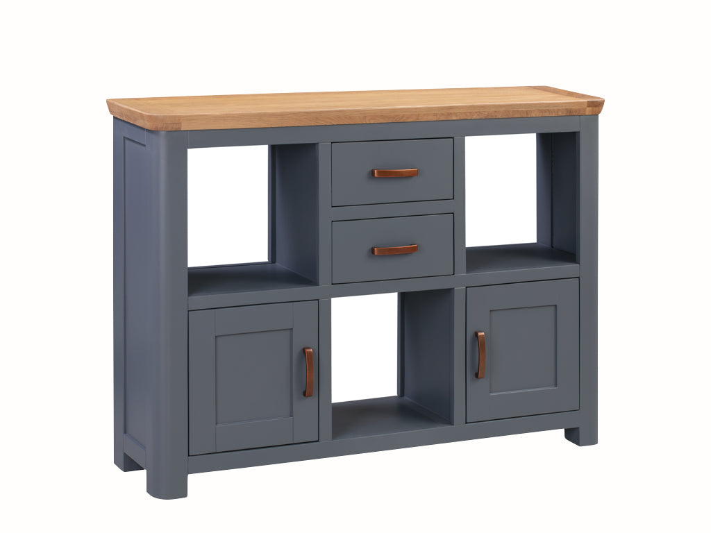 Tealby Painted Oak - Low Open Display Unit