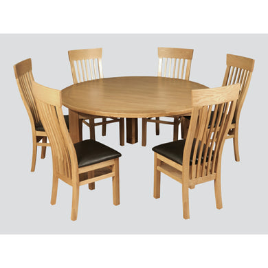 Tealby Round Dining Table (EXCLUDES CHAIRS) - Oak