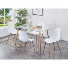 Load image into Gallery viewer, Glass Table &amp; Chair Set (Includes 4x Chairs)