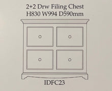 Load image into Gallery viewer, Inspiration 2 + 2 Drawer Filing Chest | Options
