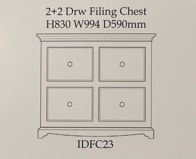 Inspiration 2 + 2 Drawer Filing Chest | Options
