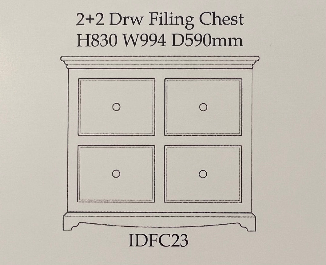 Inspiration 2 + 2 Drawer Filing Chest | Options