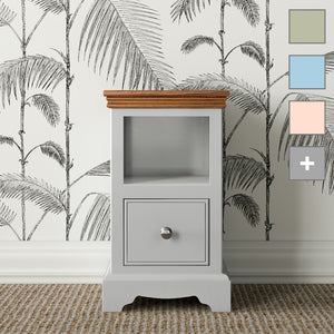Inspiration Small 1 Drawer Open Bedside Chest - Choice of Colour