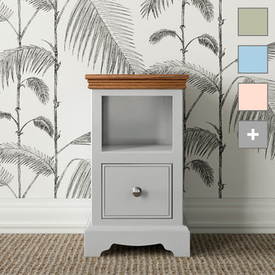 Inspiration Large 1 Drawer Open Bedside Chest - Choice of Colour